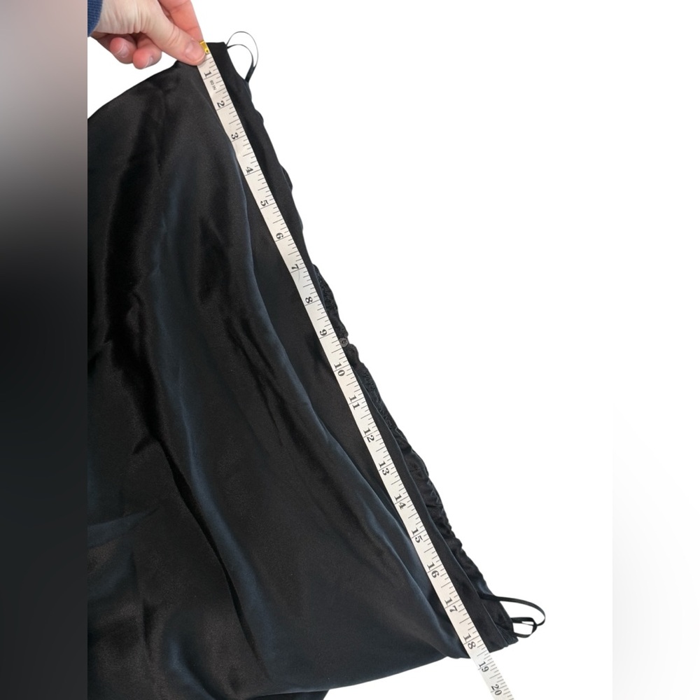 Reformation Joanna Dress Black Silk Strapless Formal Midi Maxi Size 12 - Picture 5 of 12